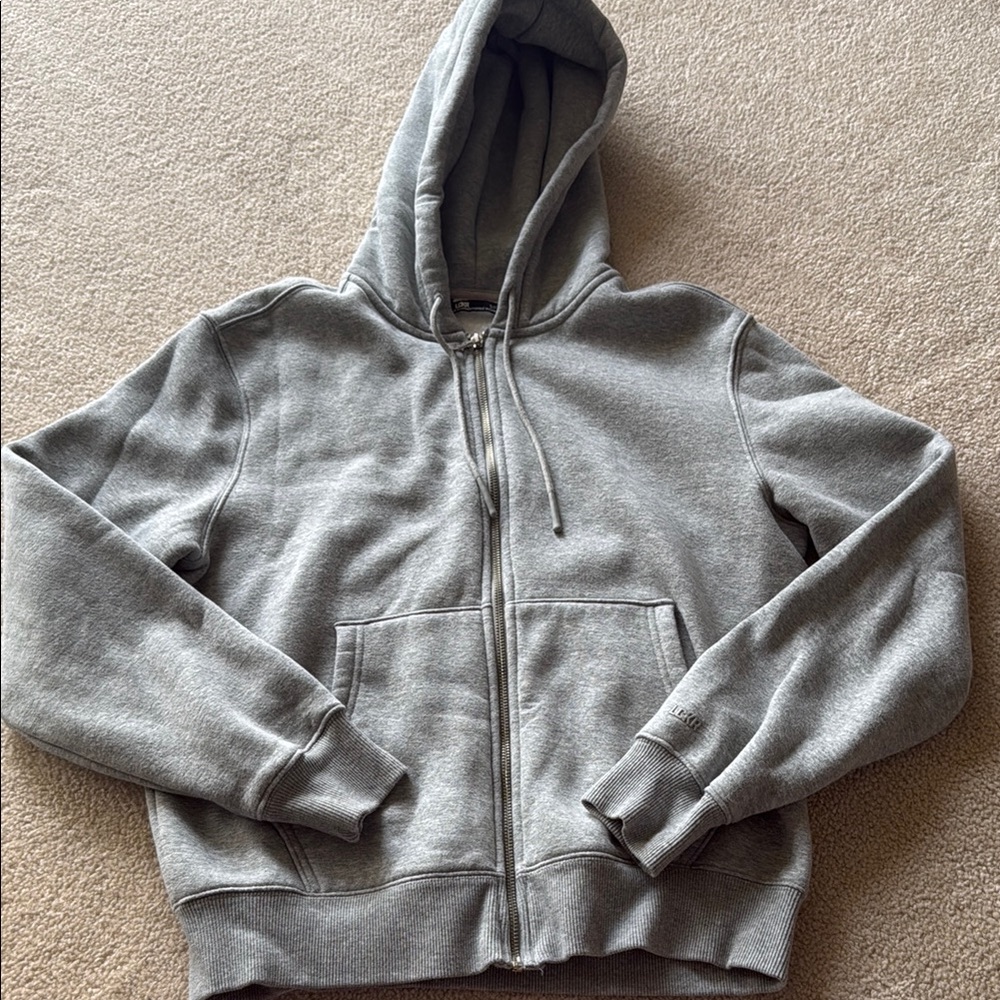 Gray Zip-Up Hoodie